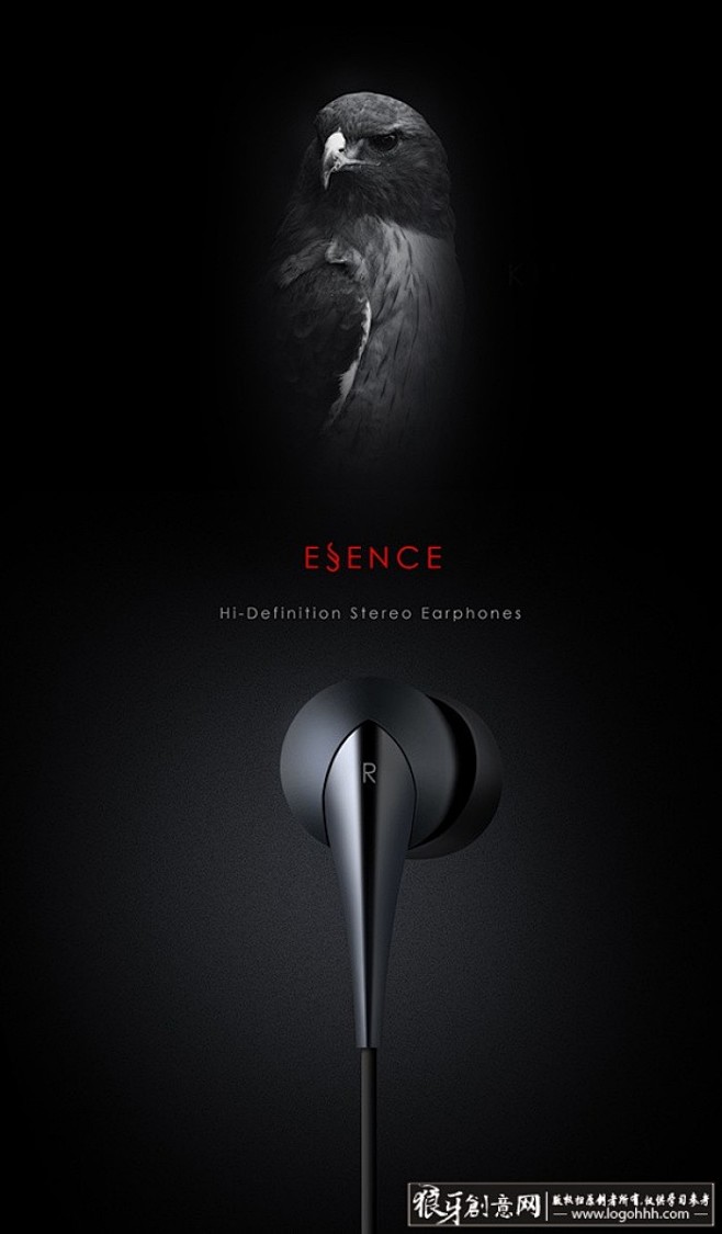 数码耳机创意海报 简约设计中的科技魅力