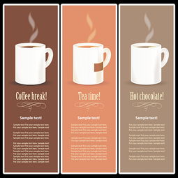 “向量饮料菜单”广告牌设计模板与代理代办服务